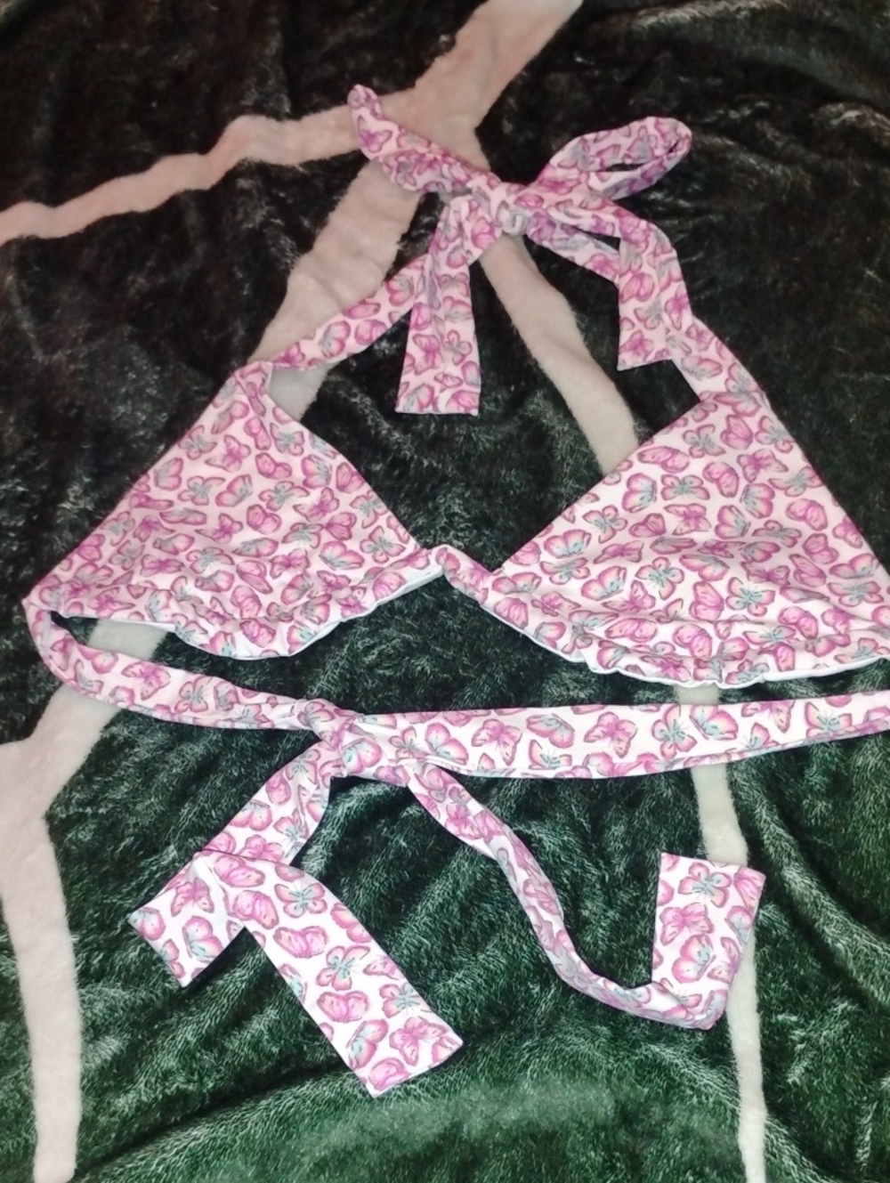 Frankies Bikinis Size Small Veronica Triangle Bikini Top Like NWOT